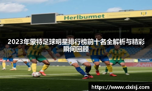 2023年蒙特足球明星排行榜前十名全解析与精彩瞬间回顾